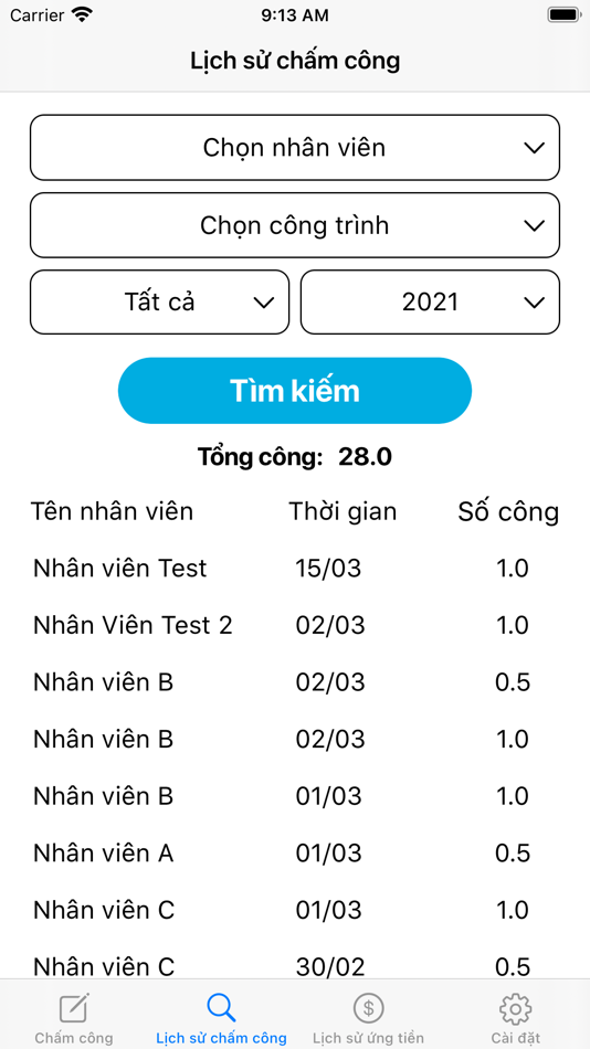 #2. Chấm công âm lịch (iOS) 由: Trung Le