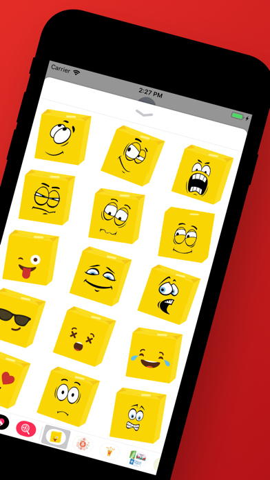 Cube Emoji stickers & smileyのおすすめ画像2