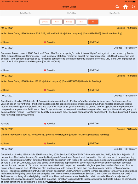 Screenshot #5 pour Punjab Haryana Legal Reports