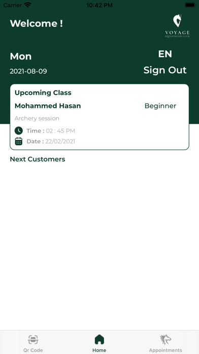 Voyage Equestrian Club Coach Screenshot