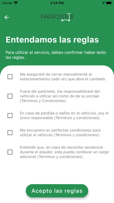 Parkinete App Screenshot
