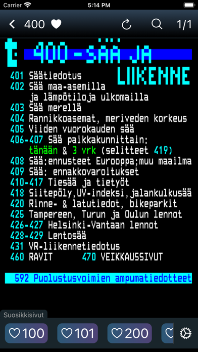 Teksti-TV mobile Screenshot