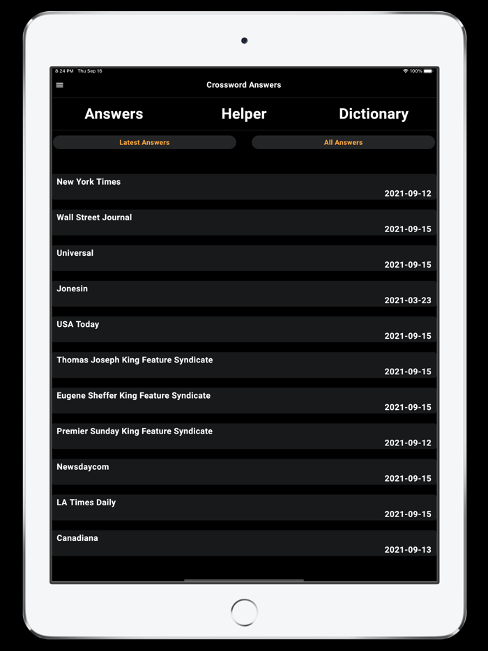 Crossword Answers Pro