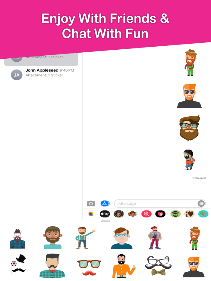 Hipster Stickers Pack