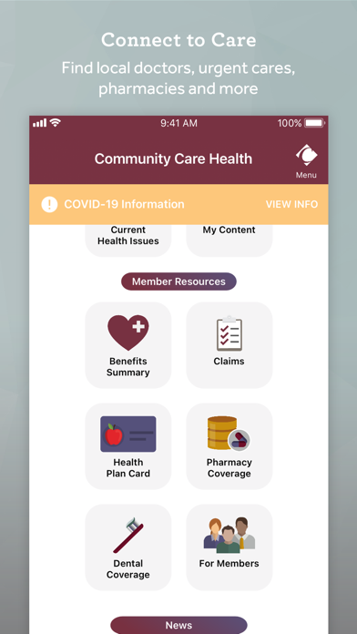 CCH Health Screenshot