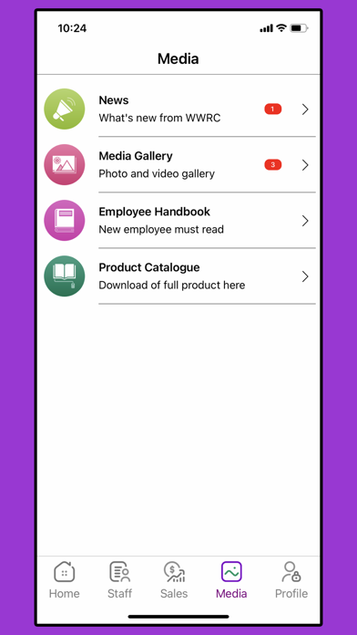 WWRC Mobile Apps Screenshot