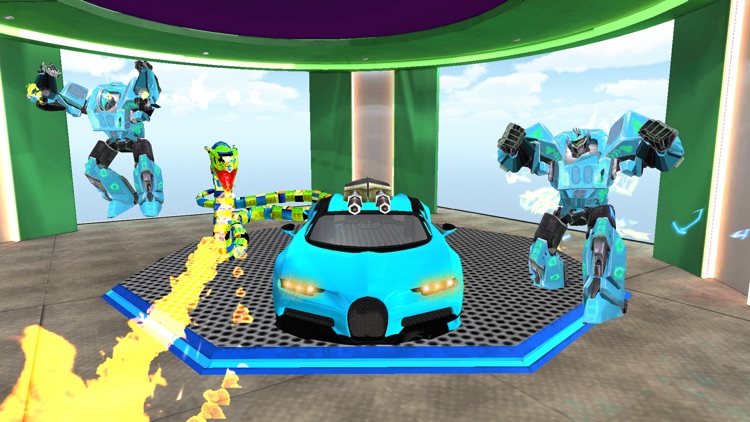 Snake Robot Transform Car Game screenshot-4
