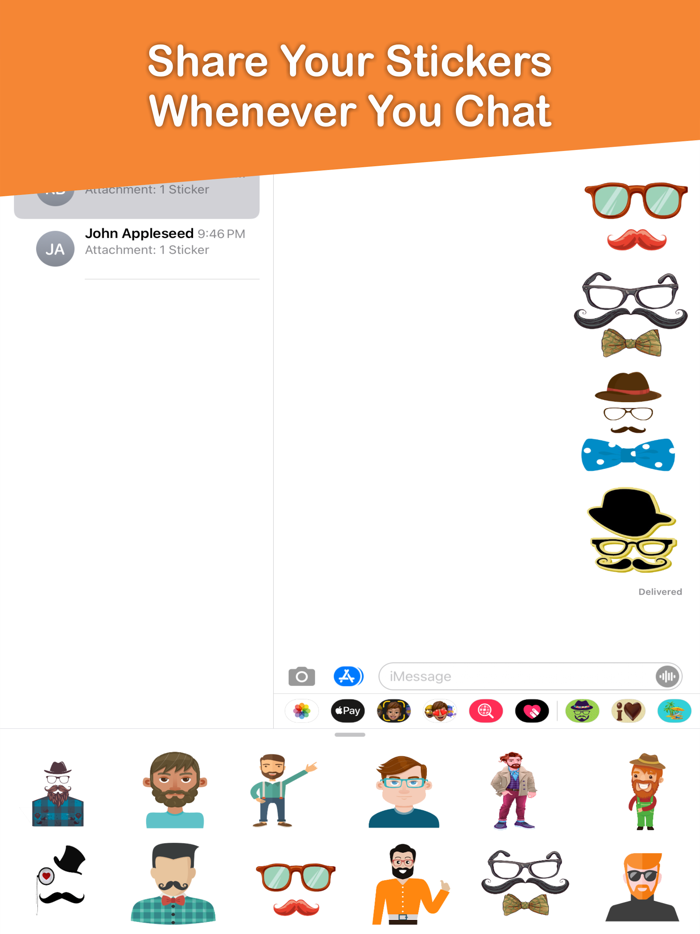 Hipster Stickers Pack