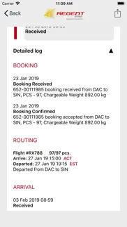 regent cargo tracking iphone screenshot 3