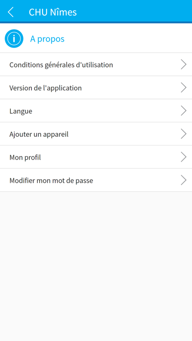 CHU Nîmes Screenshot