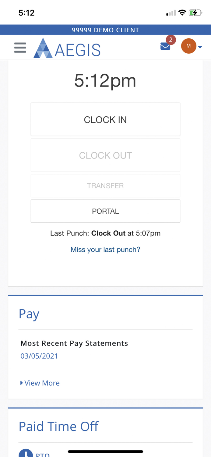 Aegis Employee Portal