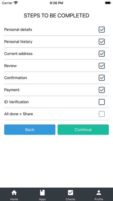Employment Check App Screenshot