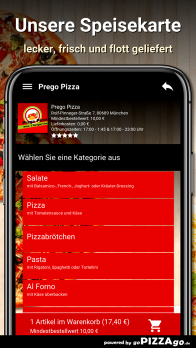 Prego Pizza München screenshot 4