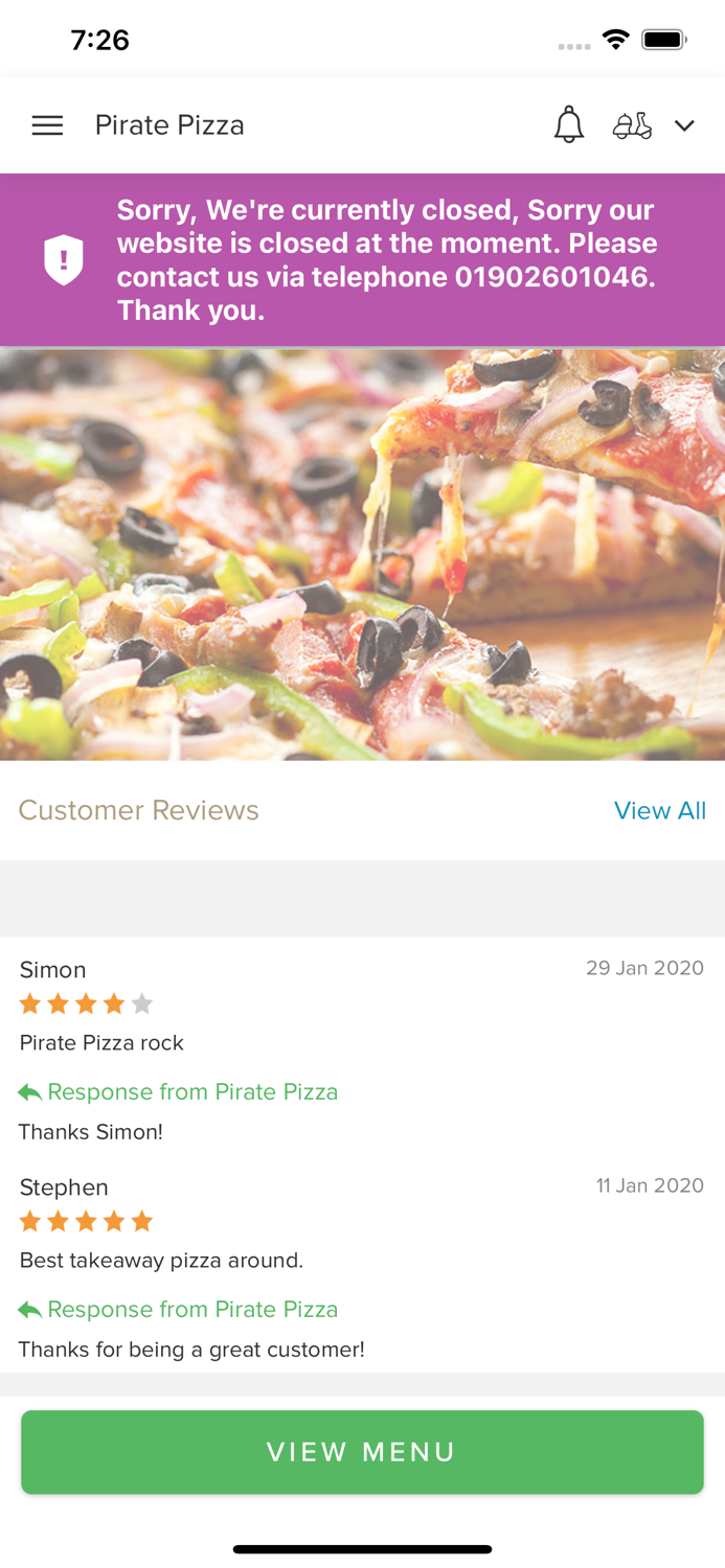Pirate Pizza.