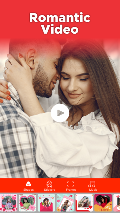 Romantic Video Maker Songs Screenshot