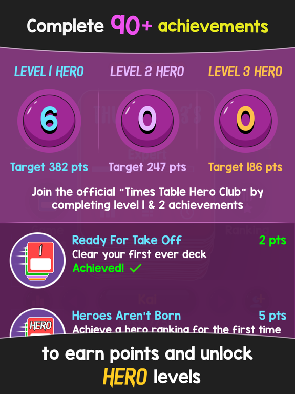 Times Tables Hero iPad screenshot 8 - Education app