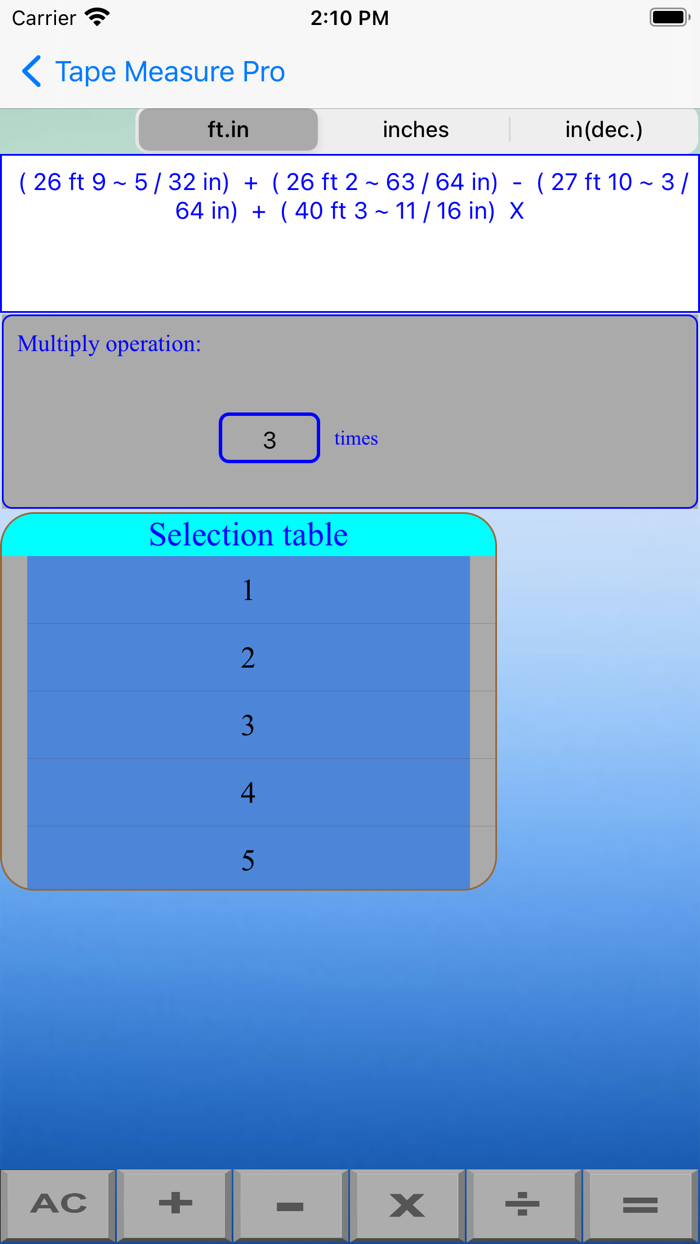 Tape Measure Pro Calculator