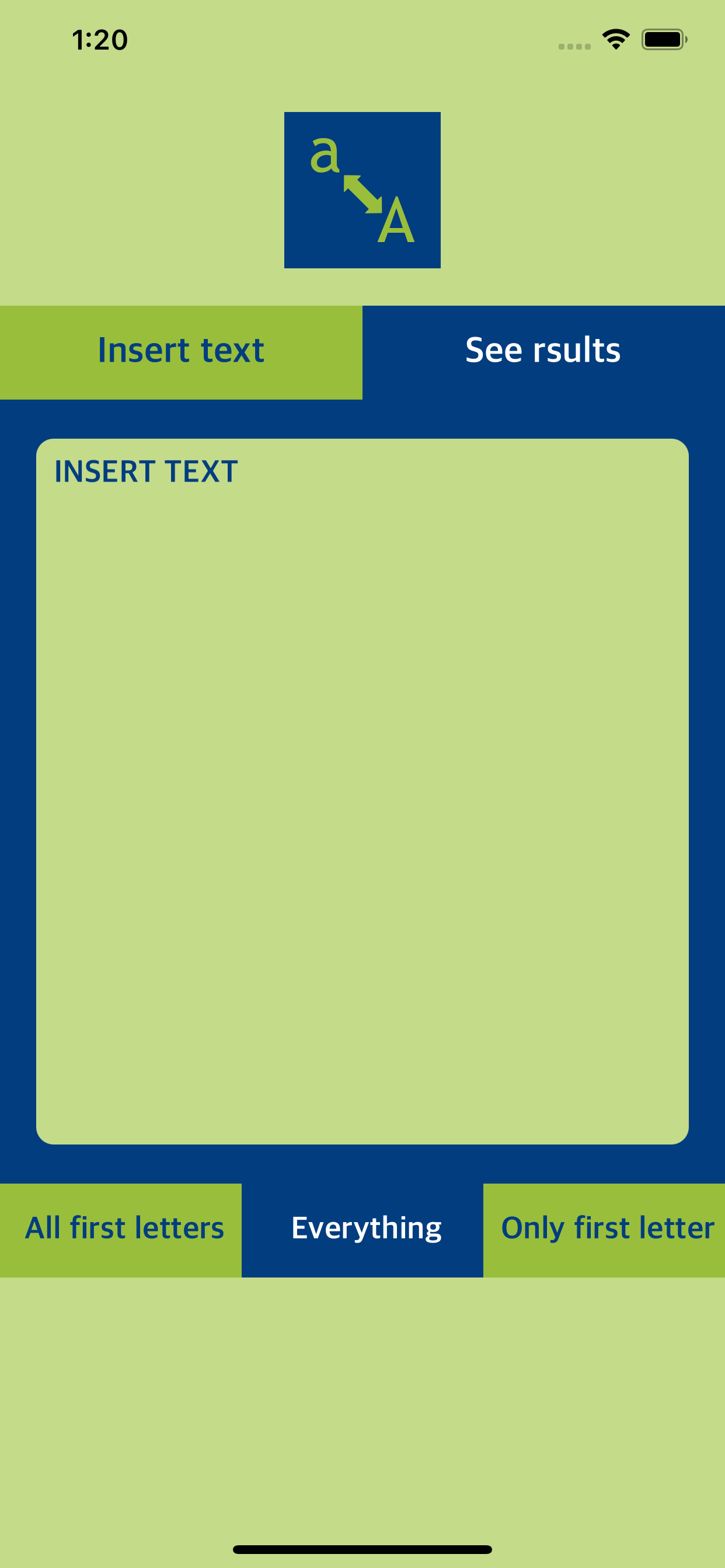 Text Uppercase Change to Caps