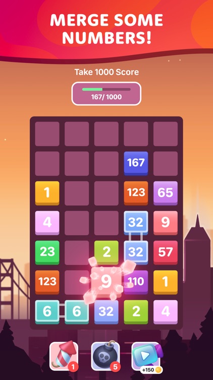 Blocks Merge Go — Number Game