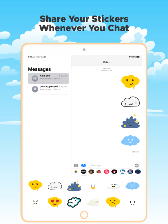 Cute Cloud Stickers! screenshot 3