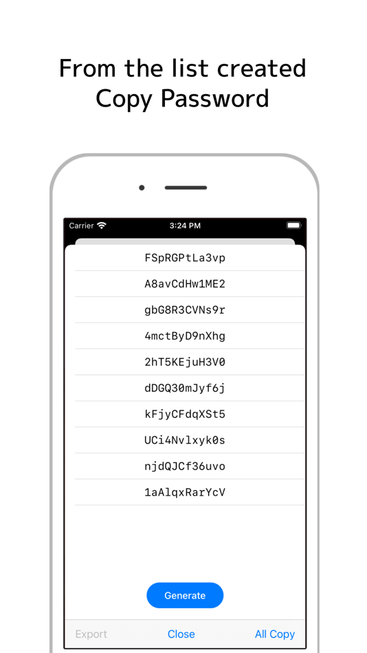 #3. PasswordGenerator - Simple (iOS) Podle: Atsushi Ezaki