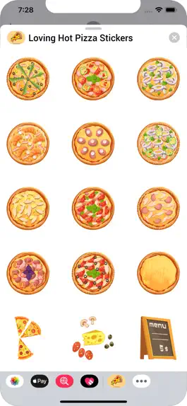 Game screenshot Loving Hot Pizza Stickers mod apk