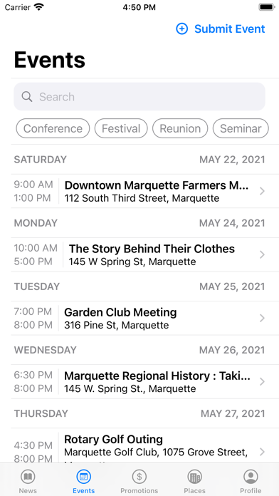 Marquette County Veterans App Screenshot