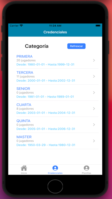 Primera liga LIFA Clubes Screenshot