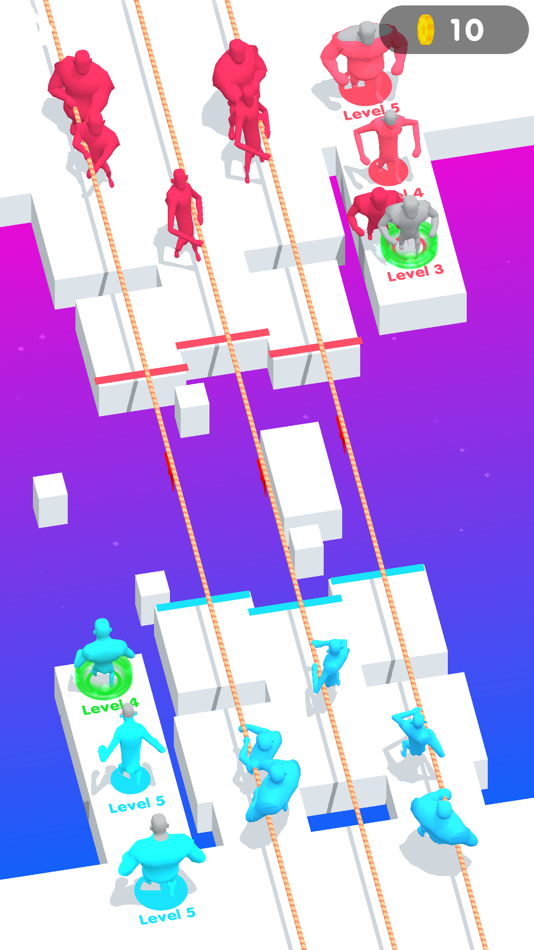 #5. Tug Of War: Merge 4D (iOS) 来自: Volodymyr Delinskyi