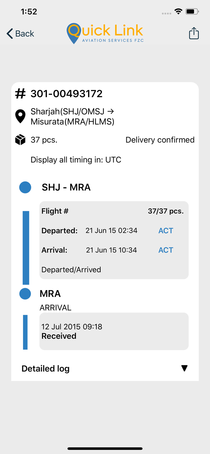 QLA Cargo Tracking