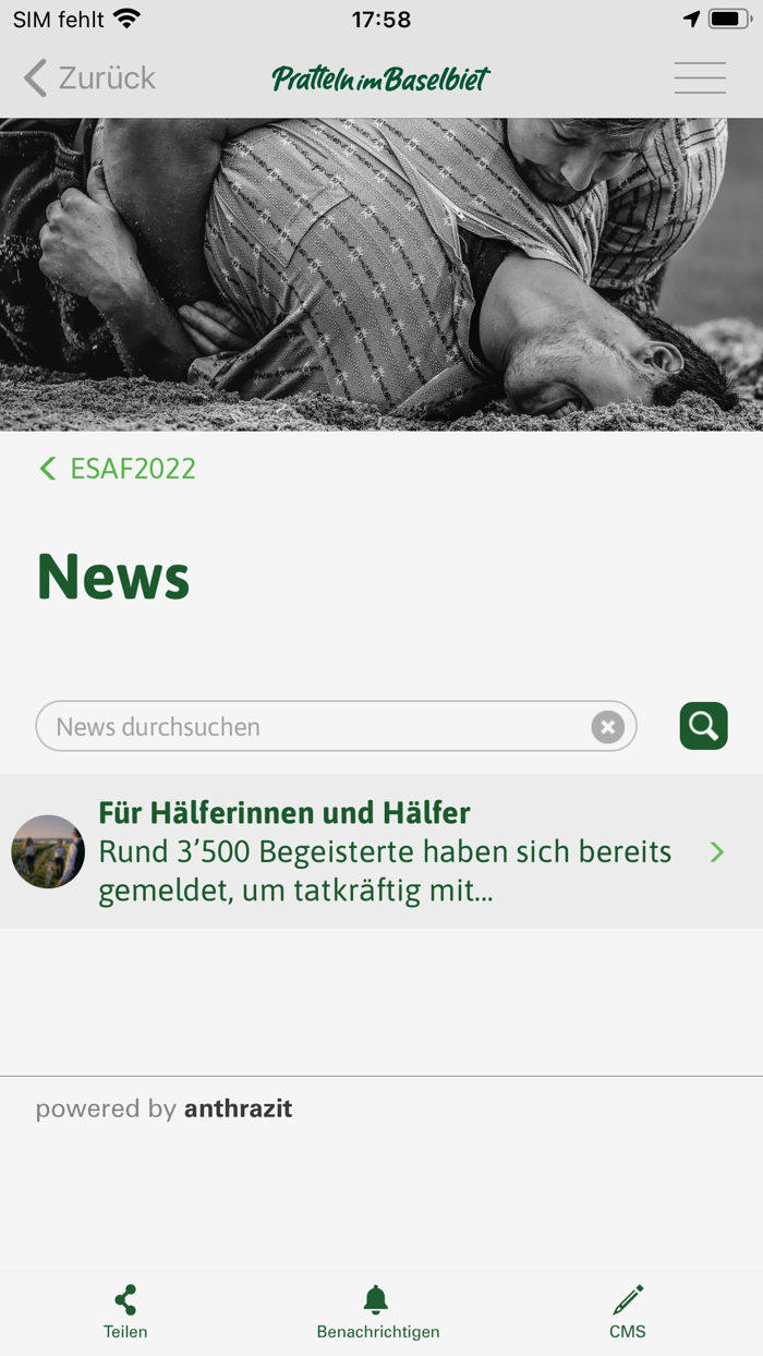 Helfer App ESAF 2022