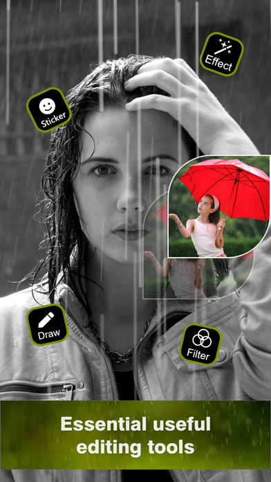 Rain Effect Photo Editor Screenshot