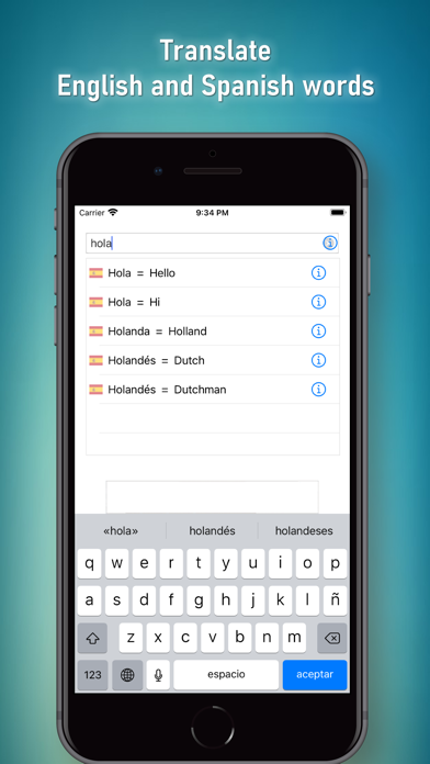 English to Spanish Dictionary! Screenshot