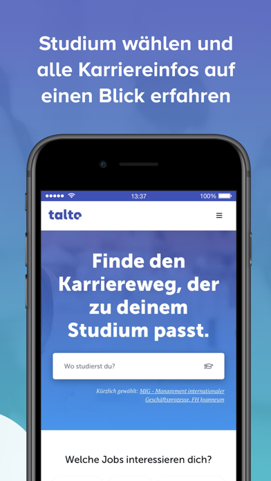 Talto: Studentenjob & Jobsuche Screenshot