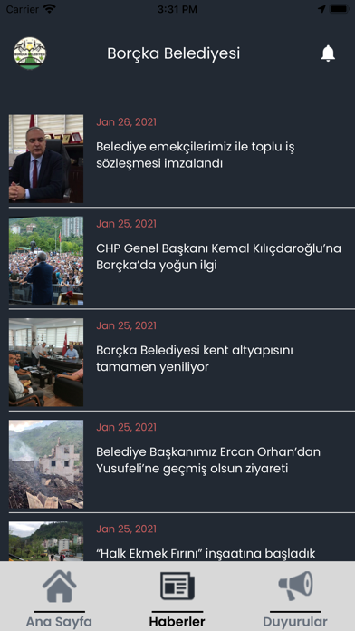 Borçka Belediyesi Screenshot