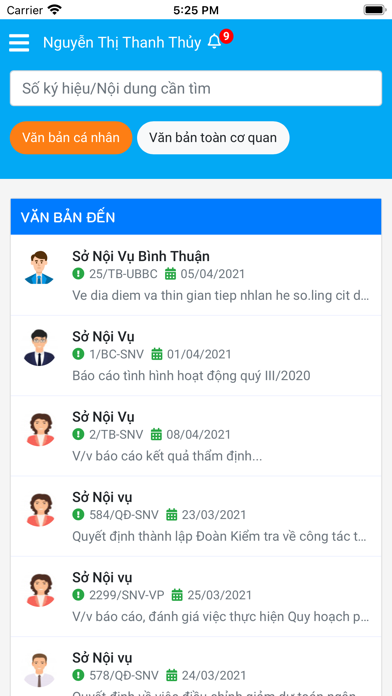 QLVBĐH Bình Thuận Screenshot