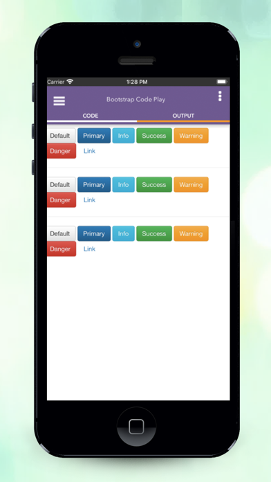 Bootstrap Code Play Screenshot