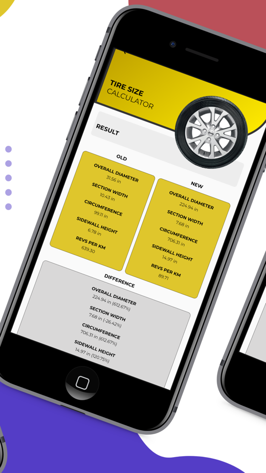 #2. Tire Size Calculator - Upsize (iOS) 由: Gorasiya Vishal Nanjibhai