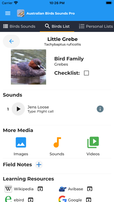 Australian Birds Sounds Pro Screenshot