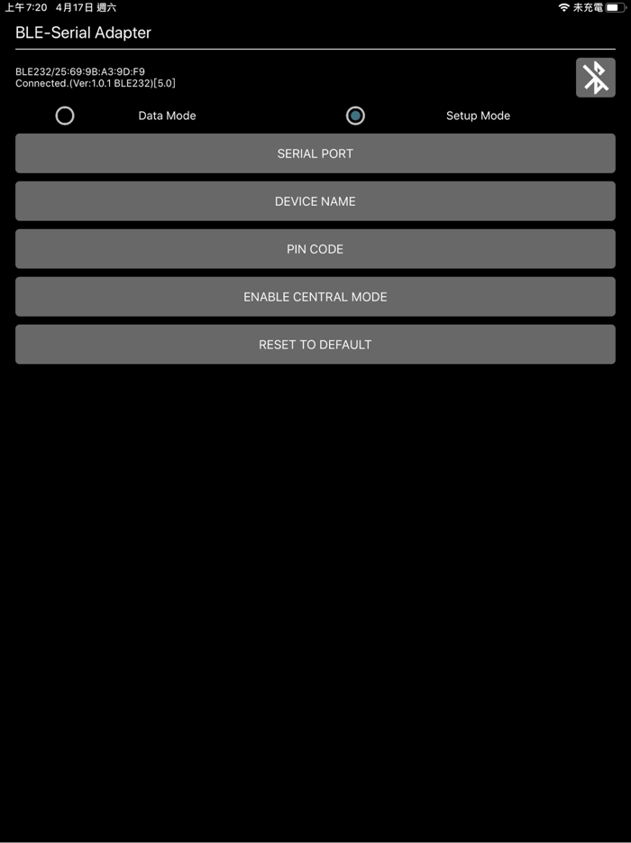 BLE to Serial Terminal