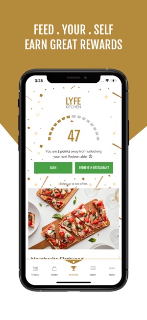 Lyfe Kitchen Rewards On The App