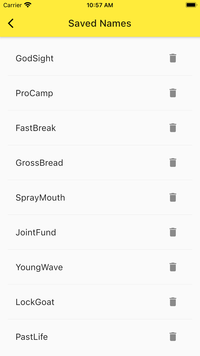 Infinite Name Generator
