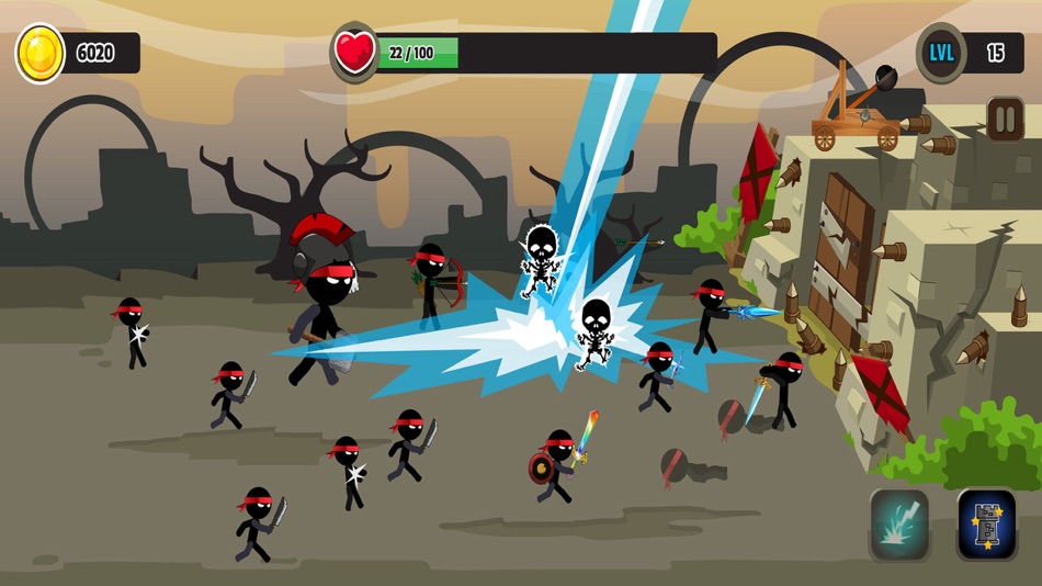 #1. Stick Attack (iOS) 由: pi2 games