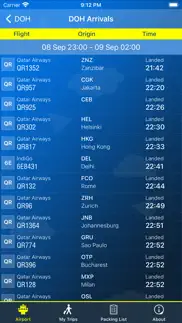 doha airport info doh + radar iphone screenshot 2