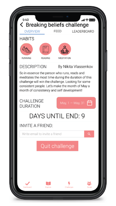 Screenshot #1 pour Sherpa Habit Tracker