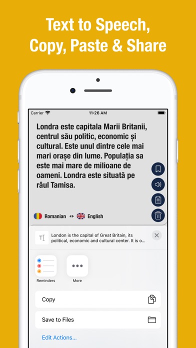 English to Romanian Screenshot