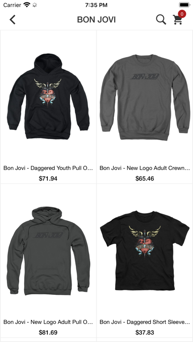 Comics Apparel Screenshot