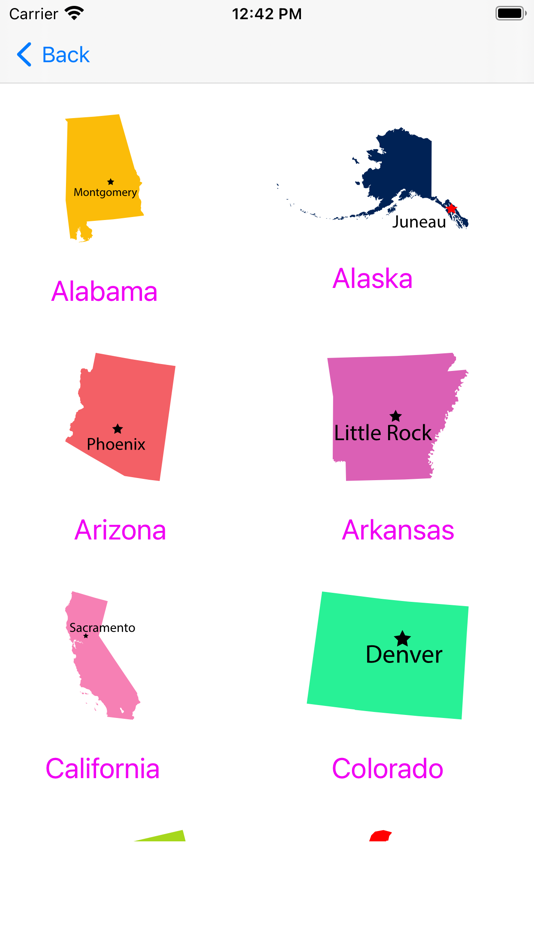 #7. US States, Maps, Capitals Quiz (iOS) 由: Azamat Orazbayev