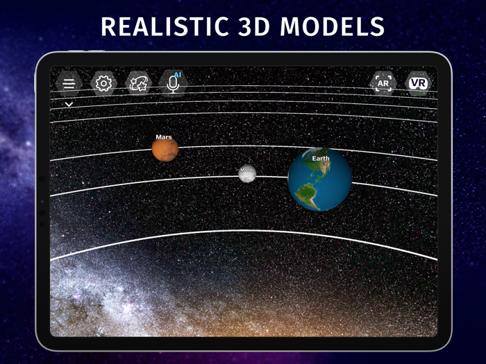 Stellar Sky Star and Planet Map