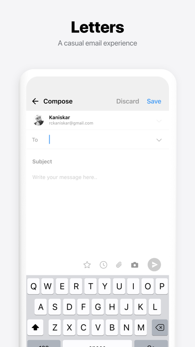 Letters - an email experience Screenshot